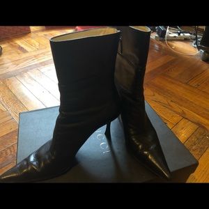 Gucci Stiletto Pelle S. Gonna Nero